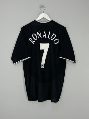 UV Protective Material Dynamic Fit Engineering 2003/05 MANCHESTER UNITED RONALDO #7 AWAY SHIRT (L) NIKE