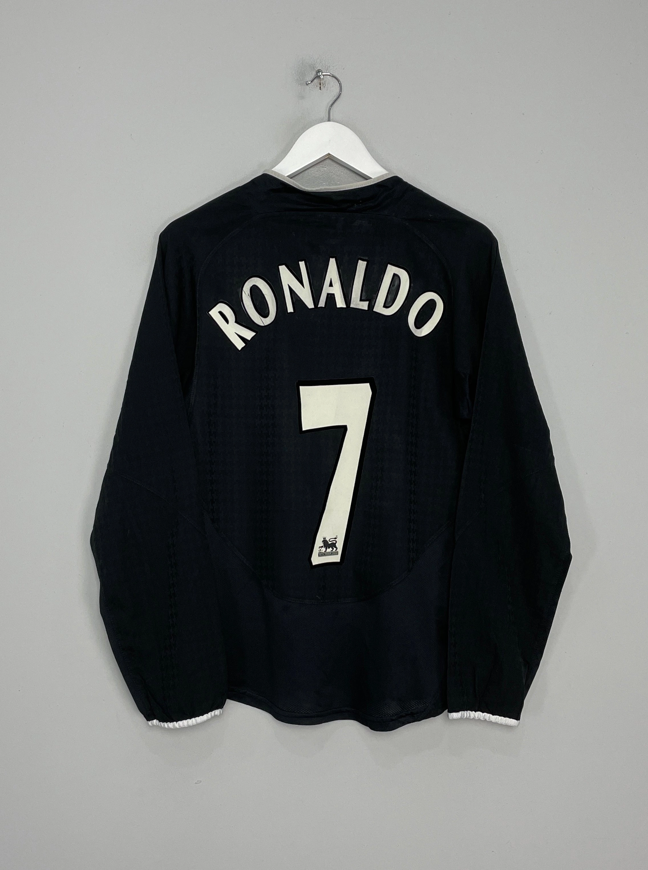Workout Session 2003/05 MANCHESTER UNITED RONALDO #7 L/S AWAY SHIRT (S) NIKE