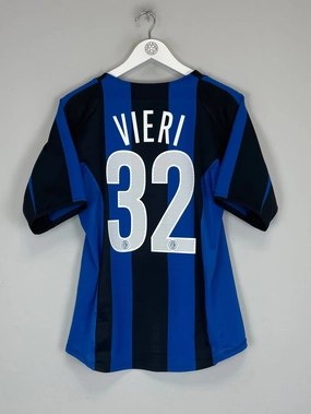 Power Comfort 2004/05 INTER MILAN VIERI #32 HOME SHIRT (S) NIKE