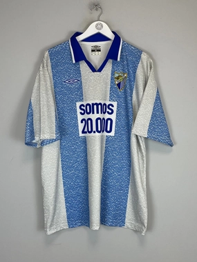 Durable Moisture Management Athletic Day 2004/05 MALAGA 'SOMOS 20,000' HOME SHIRT (XL) UMBRO
