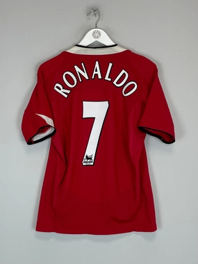2004/05 MANCHESTER UNITED RONALDO #7 HOME SHIRT (S) NIKE Thermal Barrier Interlock