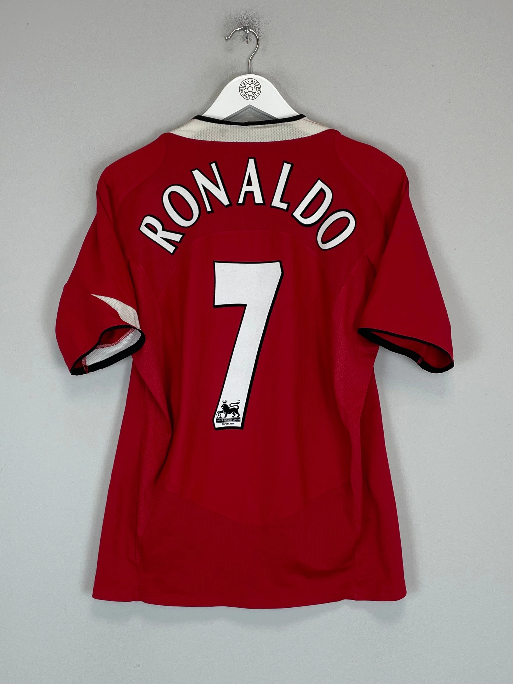 2004/05 MANCHESTER UNITED RONALDO #7 HOME SHIRT (S) NIKE Thermal Barrier Interlock