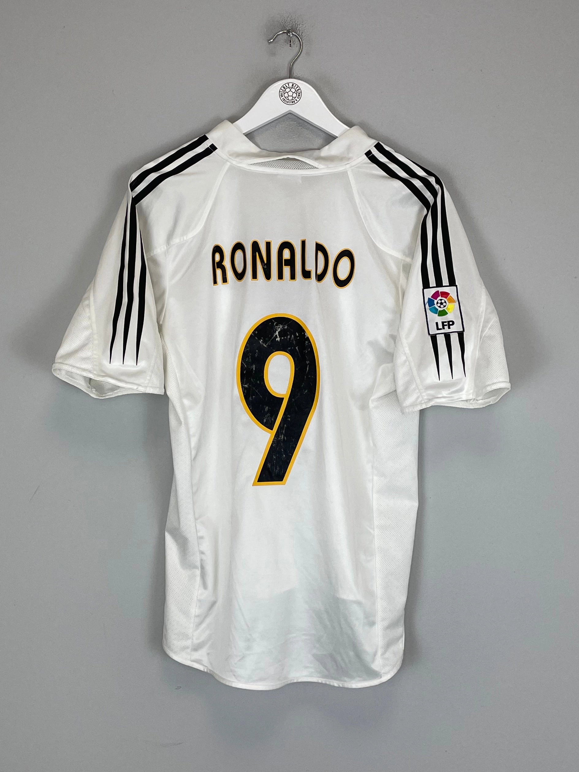 2004/05 REAL MADRID RONALDO #9 HOME SHIRT (M) ADIDAS Air Control Sleek Comfort