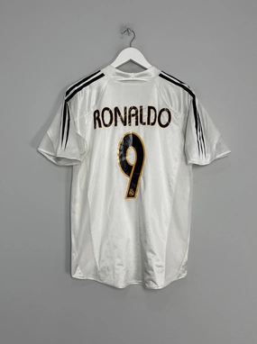 2004/05 REAL MADRID RONALDO #9 *PLAYER ISSUE* HOME SHIRT (L) ADIDAS Cool Look Seamless Knitting
