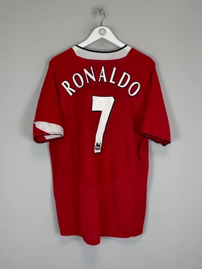 2004/06 MANCHESTER UNITED RONALDO #7 HOME SHIRT (XL) NIKE Agility Wear