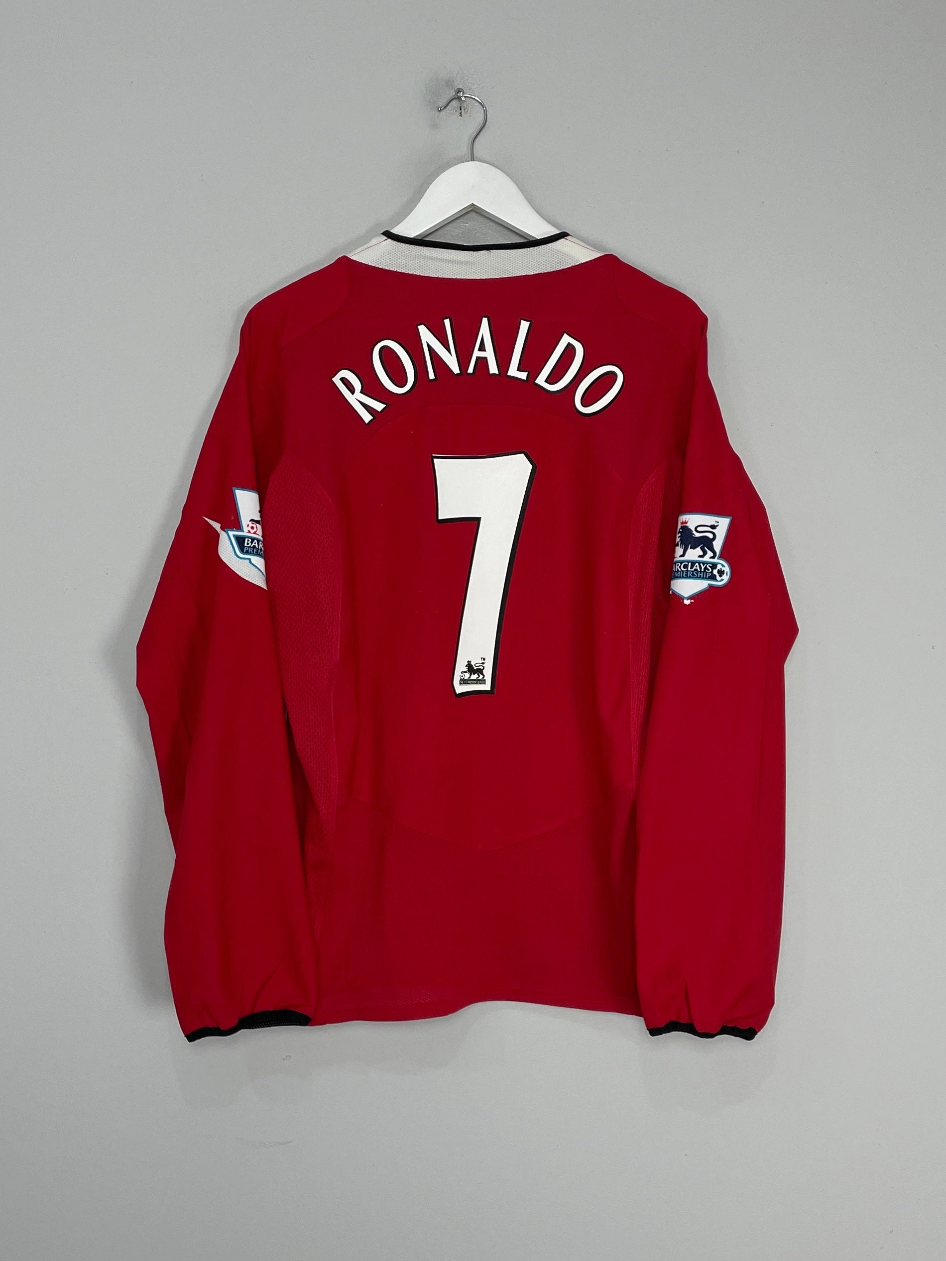 Gear Ready 2004/06 MANCHESTER UNITED RONALDO #7 L/S HOME SHIRT (L) NIKE