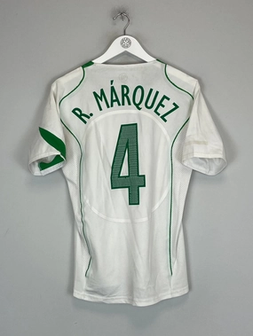 2004/06 MEXICO R.MARQUEZ #4 *PLAYER ISSUE* AWAY SHIRT (S) NIKE weekend run Quick Action