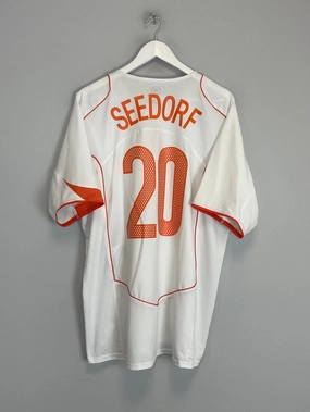 Action Gear Adjustable Hem Drawstring 2004/06 NETHERLANDS SEEDORF #10 AWAY SHIRT (XL) NIKE