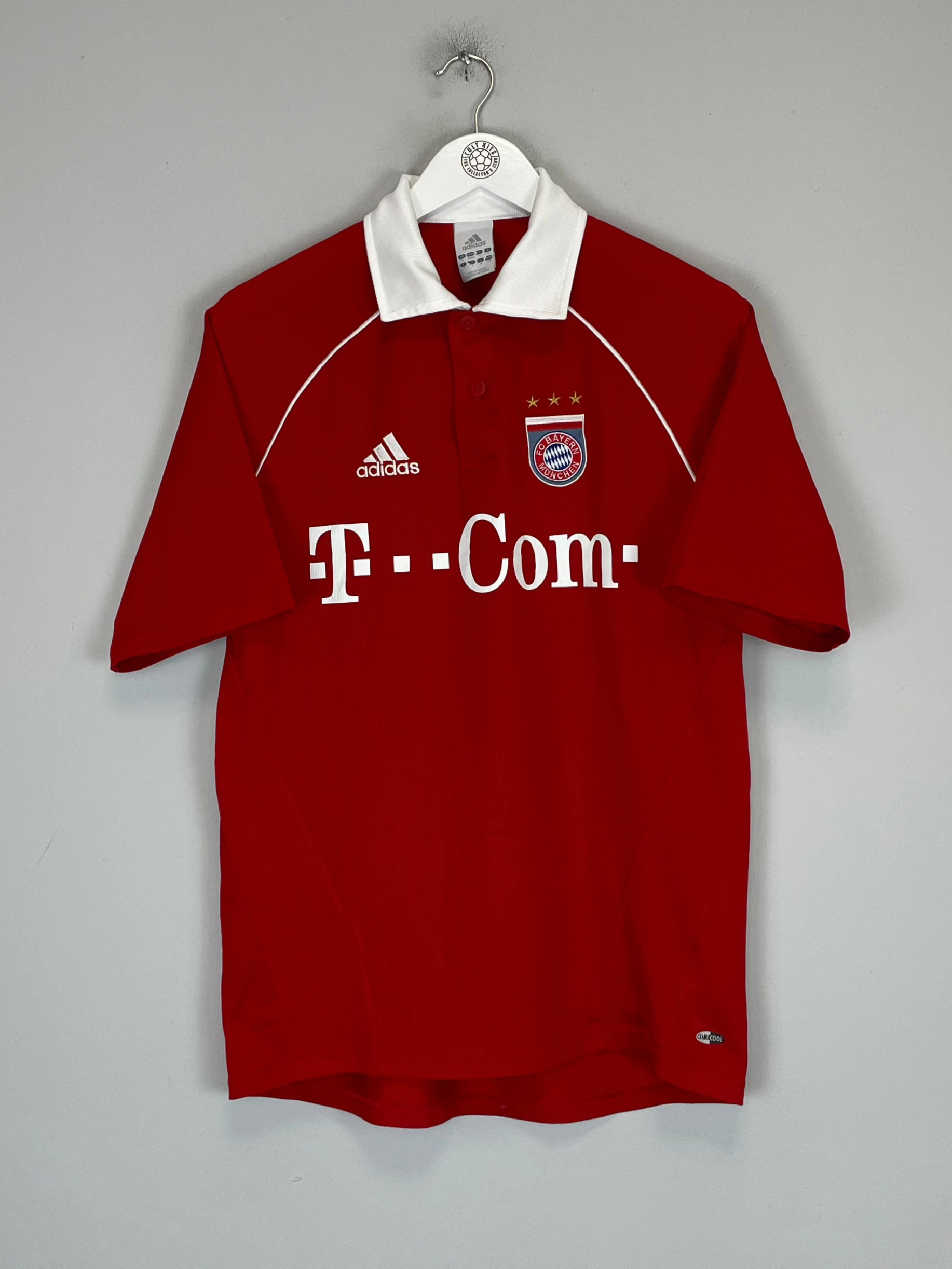 2005/06 BAYERN MUNICH *SIGNED* HOME SHIRT (S) ADIDAS Flatlock Seam Finish