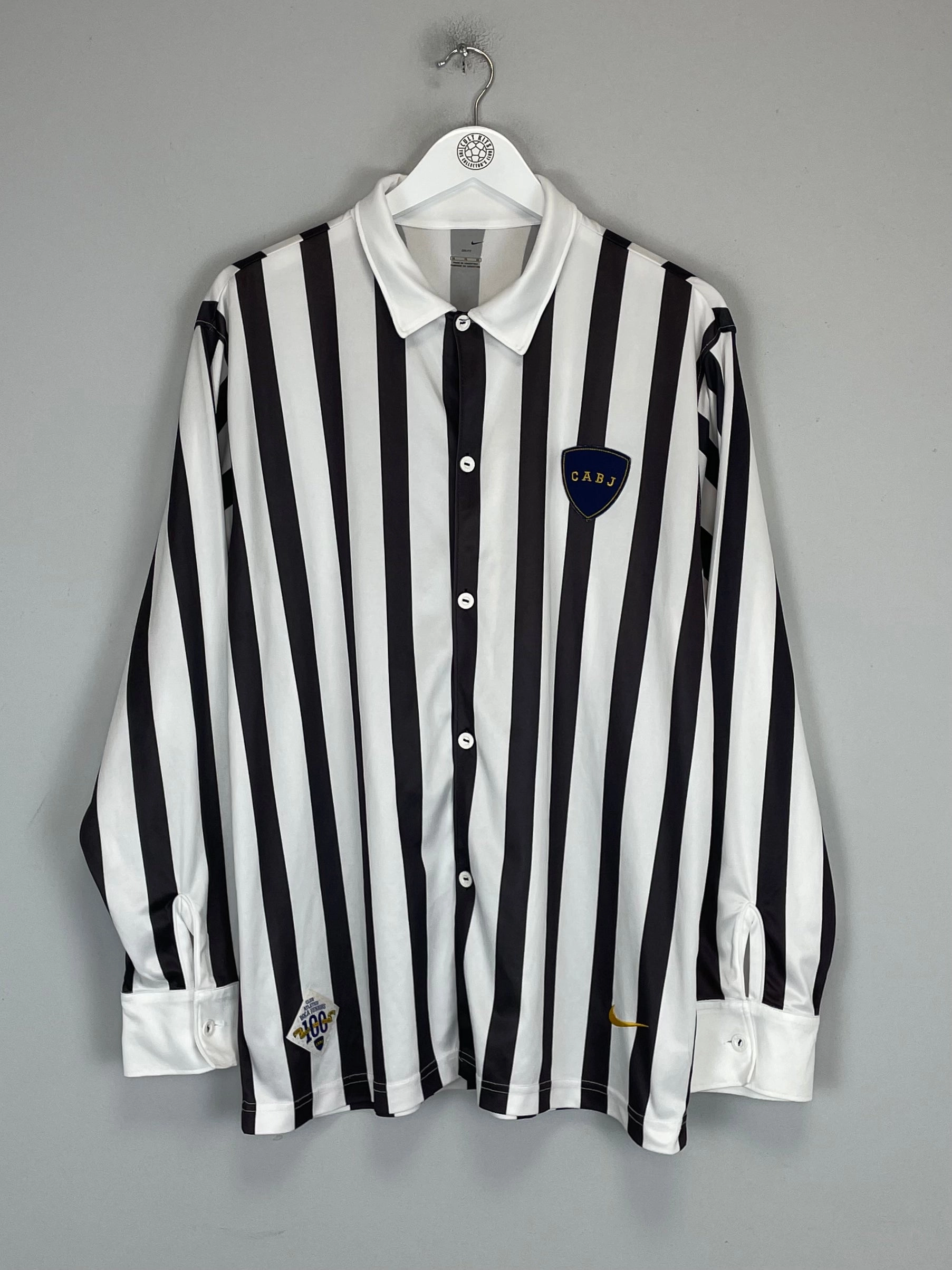 2005/06 BOCA JUNIORS L/S CENTENARY SHIRT (XL) NIKE Raglan Sleeve Construction Low Profile Drop Shoulder