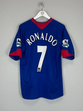 Effortless Style Quick Repair Yarn 2005/06 MANCHESTER UNITED RONALDO #7 AWAY SHIRT (L) NIKE
