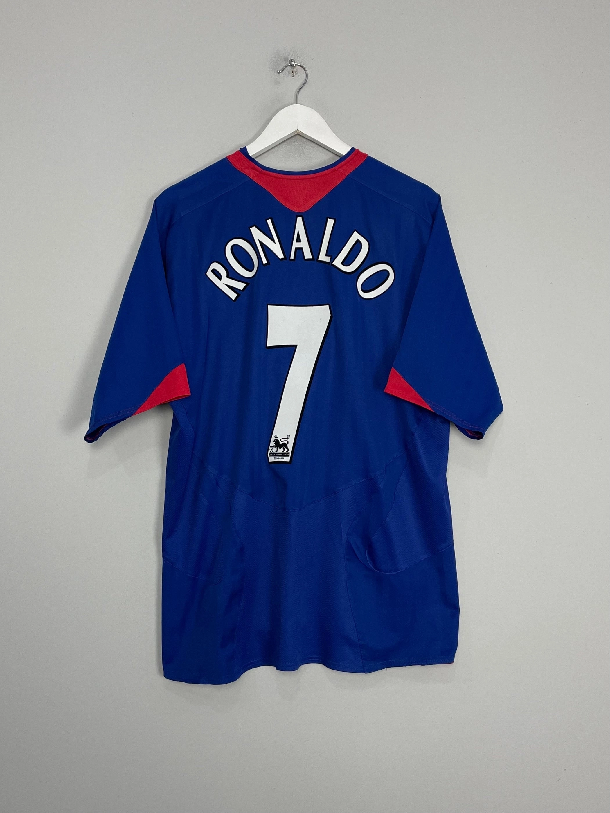 2005/06 MANCHESTER UNITED RONALDO #7 AWAY SHIRT (XL) NIKE Play Ready