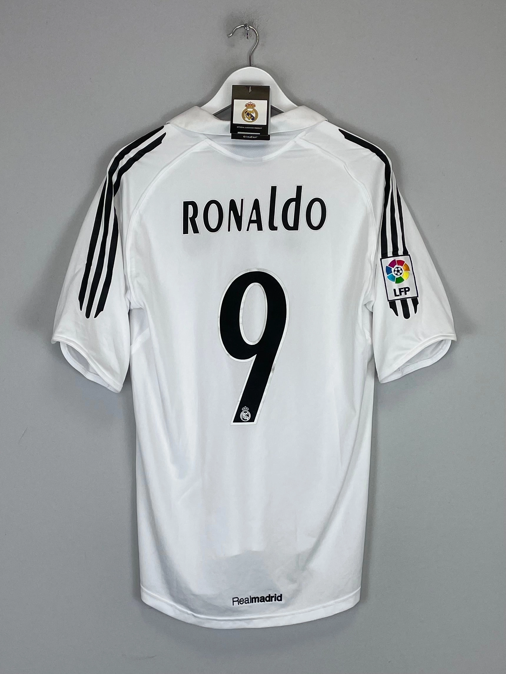 2005/06 REAL MADRID RONALDO #9 *BNWT* HOME SHIRT (M) ADIDAS Breathe Zone