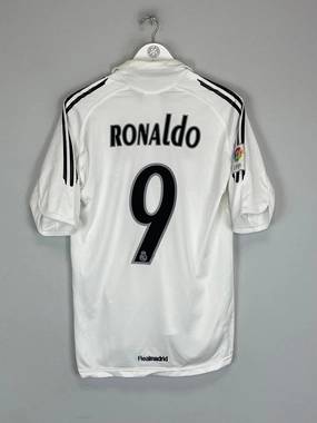2005/06 REAL MADRID RONALDO #9 HOME SHIRT (M) ADIDAS Friction control Comfort Focused
