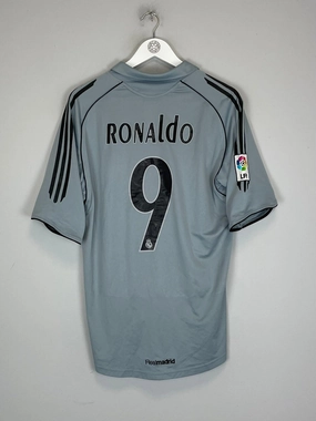 Temperature Regulating Technology Variable Density Knit 2005/06 REAL MADRID RONALDO #9 THIRD SHIRT (M) ADIDAS