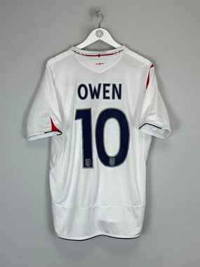Customizable Fit System 2005/07 ENGLAND OWEN #10 HOME SHIRT (L) UMBRO
