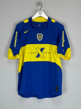 Hybrid Ply Construction 2005 BOCA JUNIORS *CENTENARY* HOME SHIRT (L) NIKE