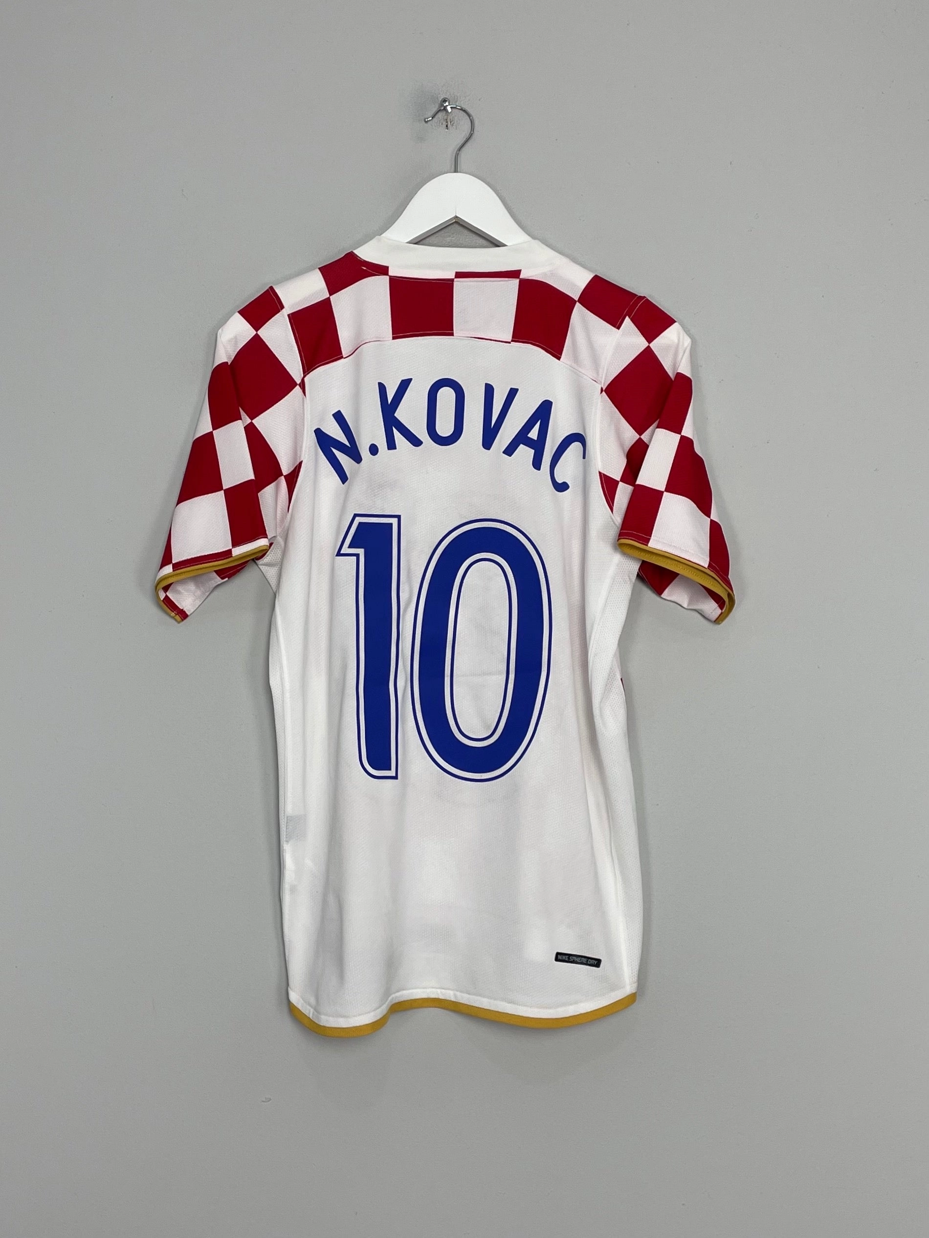 Non Slip Collar 2006/07 CROATIA N.KOVAK #10 HOME SHIRT (S) NIKE