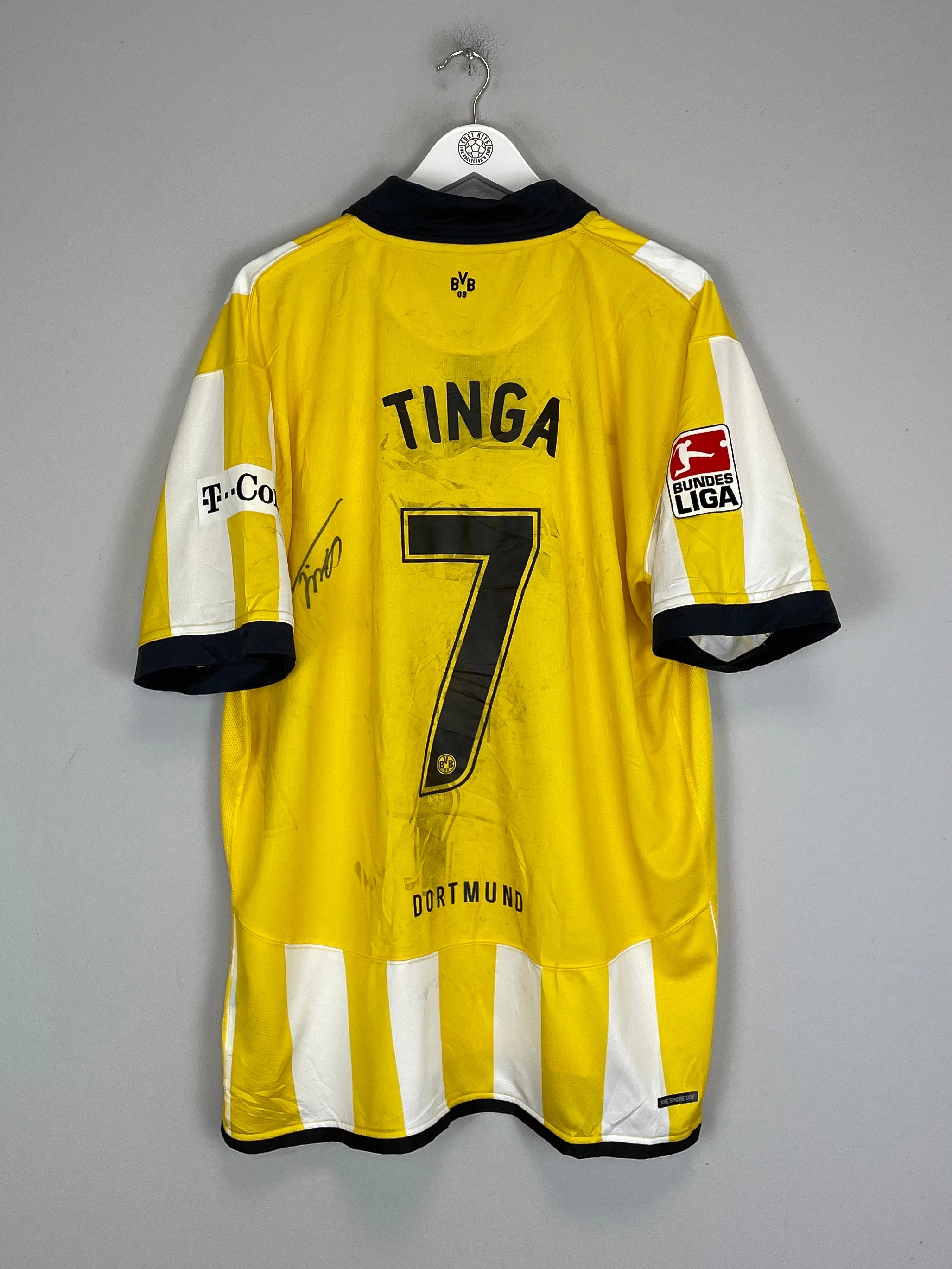 Wicking Interior Layer 2006/07 DORTMUND TINGA #7 *MATCH ISSUED   SIGNED* HOME SHIRT (XXL) NIKE