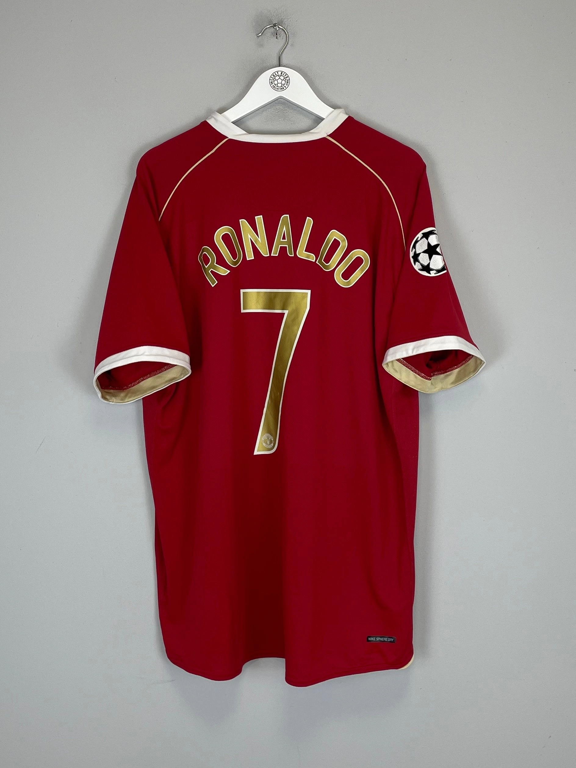 Long Lasting Color Retention Dry Touch 2006/07 MANCHESTER UNITED RONALDO #7 C/L HOME SHIRT (XXL) NIKE