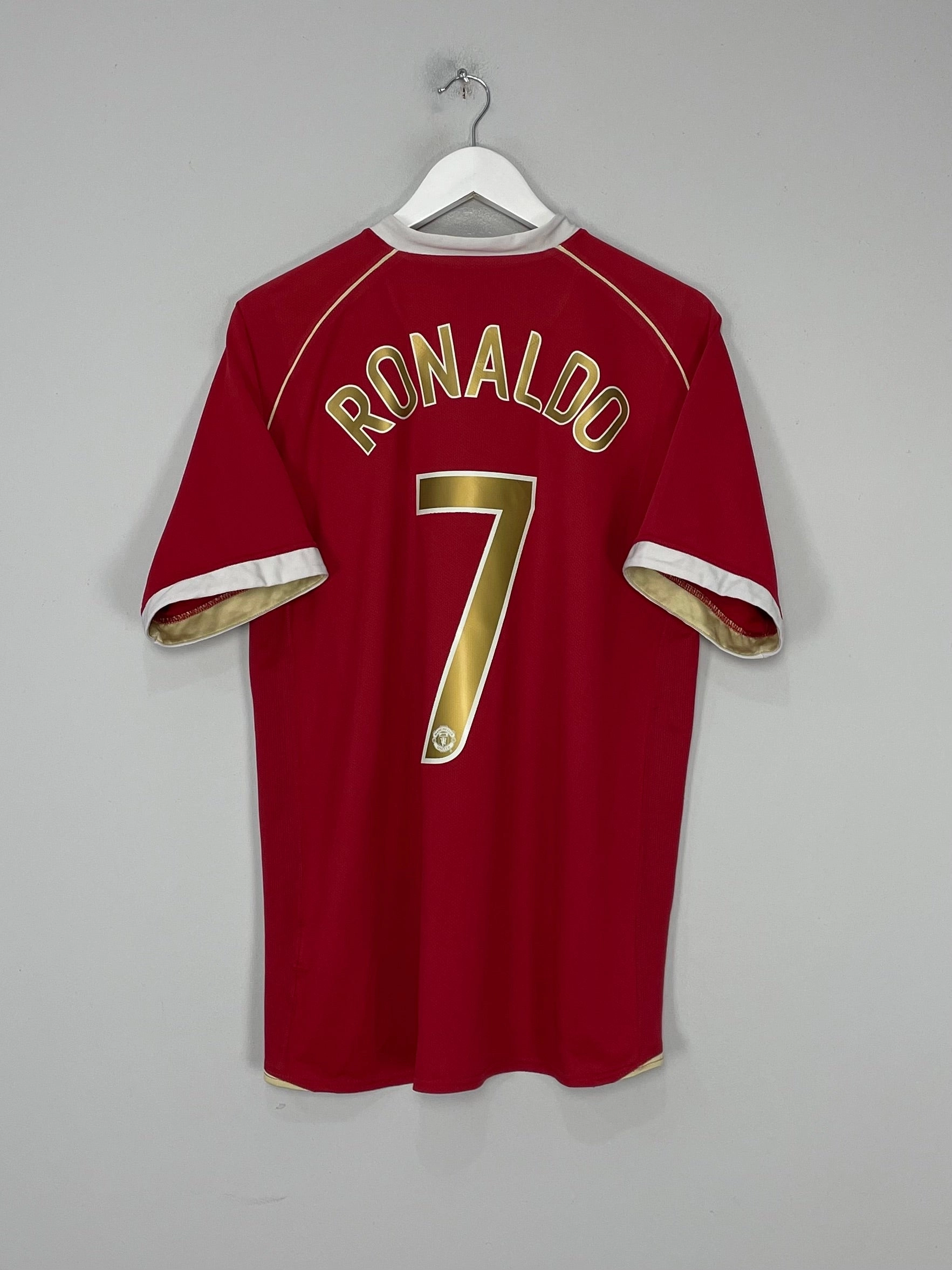 2006/07 MANCHESTER UNITED RONALDO #7 HOME SHIRT (L) NIKE Breathable mesh