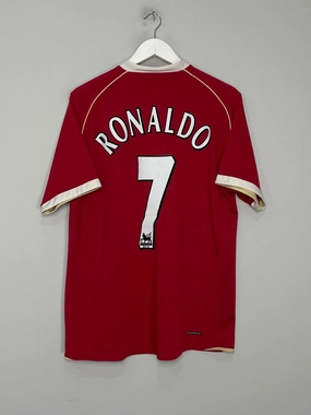 2006/07 MANCHESTER UNITED RONALDO #7 HOME SHIRT (M) NIKE Urban Comfort Mesh Ventilation Zones