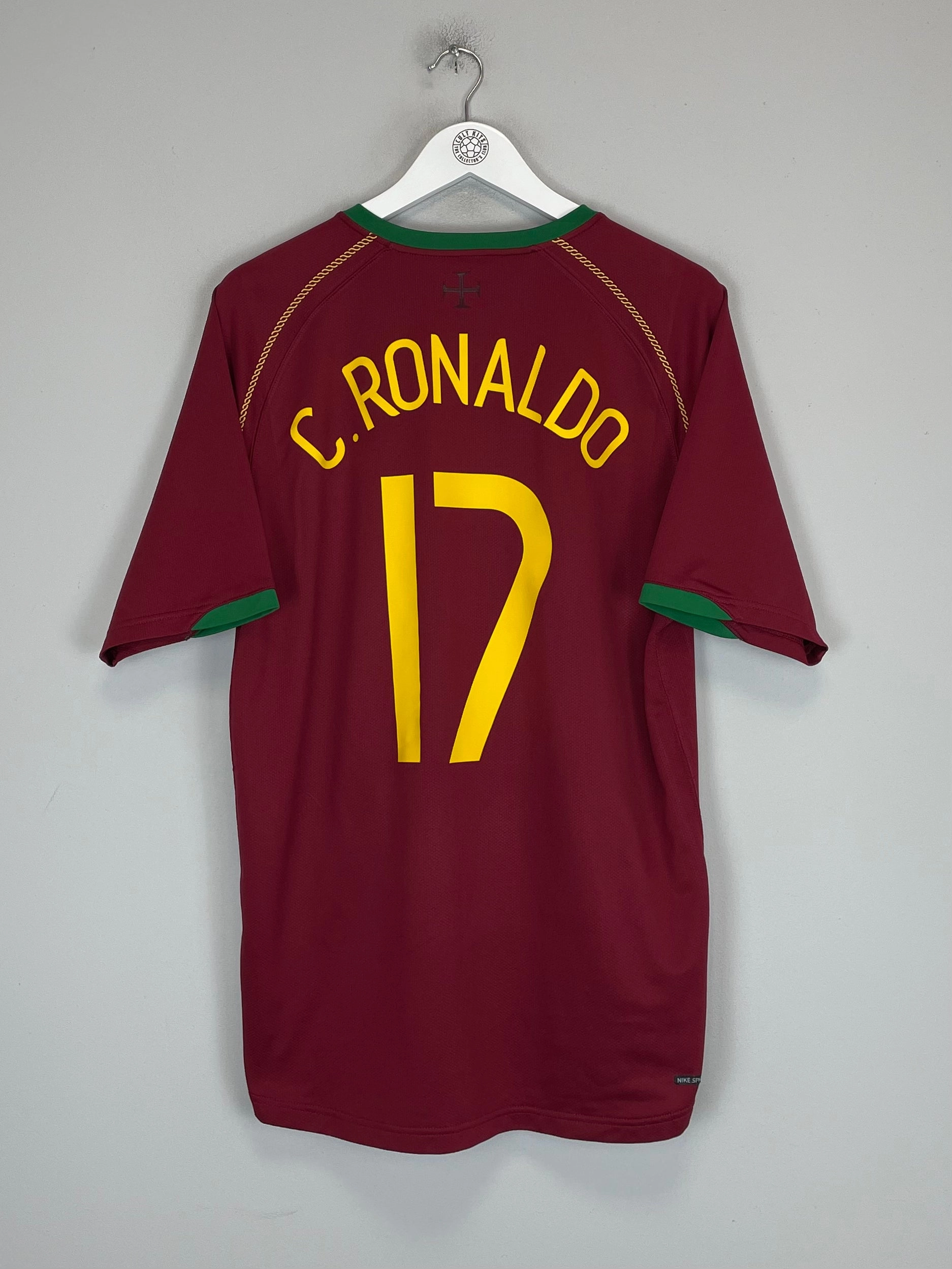 Easy Flow Unisex style 2006/07 PORTUGAL RONALDO #17 HOME SHIRT (L) NIKE