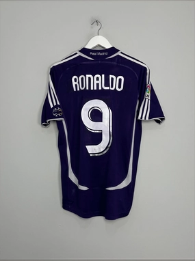 2006/07 REAL MADRID RONALDO #9 THIRD SHIRT (S) ADIDAS Bold Trim Wind Resistant Outer Layer
