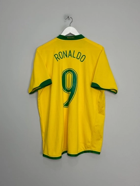 2006/08 BRAZIL RONALDO #9 HOME SHIRT (L) NIKE Endurance Gear