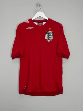2006/08 ENGLAND AWAY SHIRT (L) UMBRO Tagless Comfort Wrinkle Resistant Material