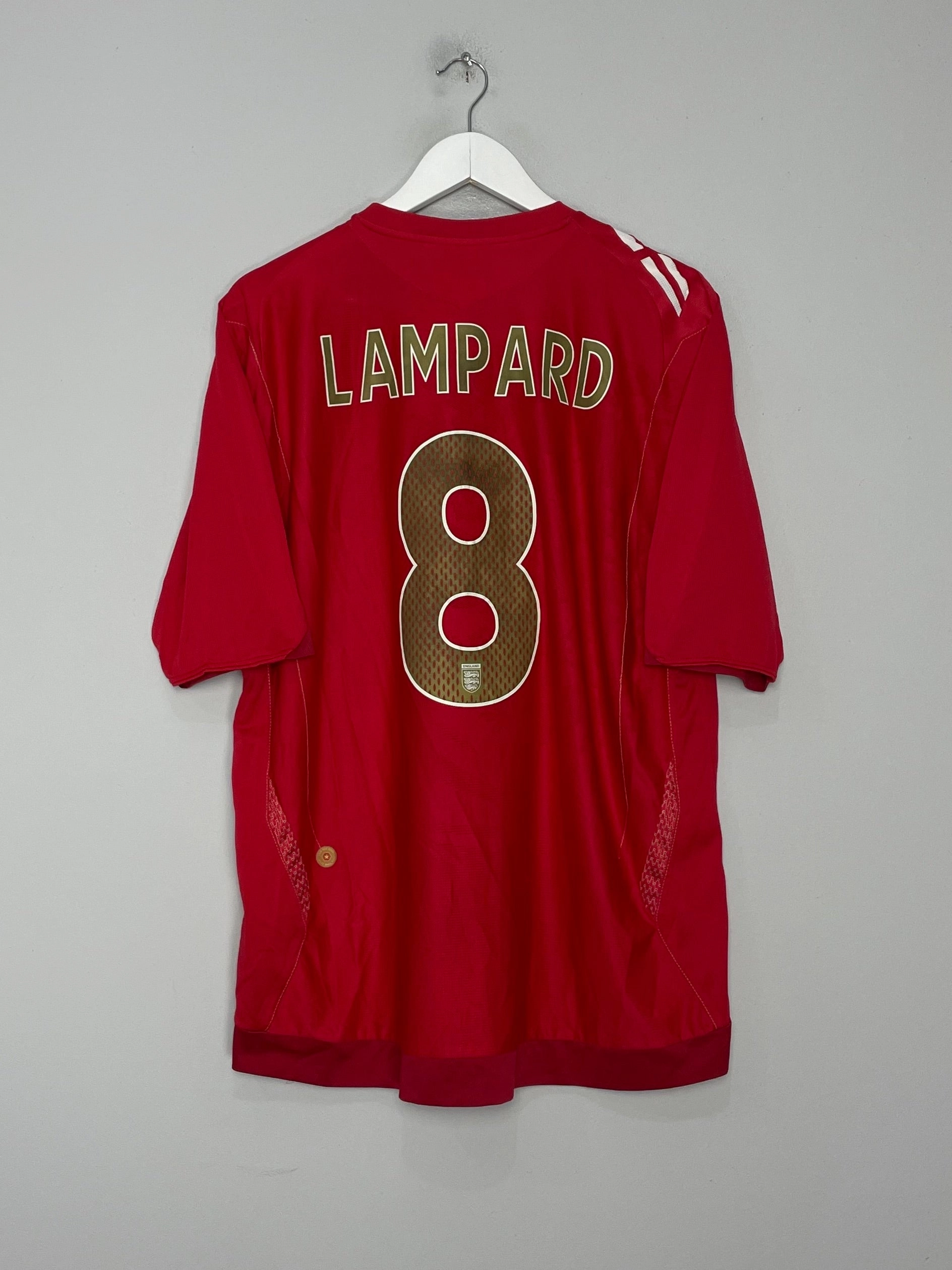 Active Apparel 2006/08 ENGLAND LAMPARD #8 AWAY SHIRT (XXL) UMBRO