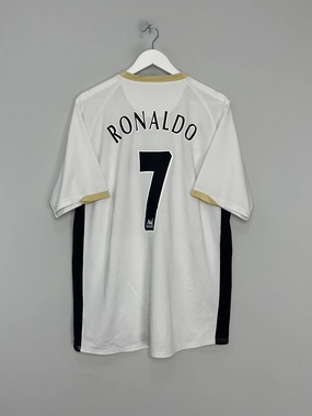 Friction Resistant Coating Stretch Trim 2006/08 MANCHESTER UNITED RONALDO #7 AWAY SHIRT (L) NIKE