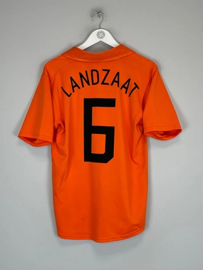 2006/08 NETHERLANDS LANDZAAT #6 HOME SHIRT (M) NIKE Daily Training Low Profile Seams