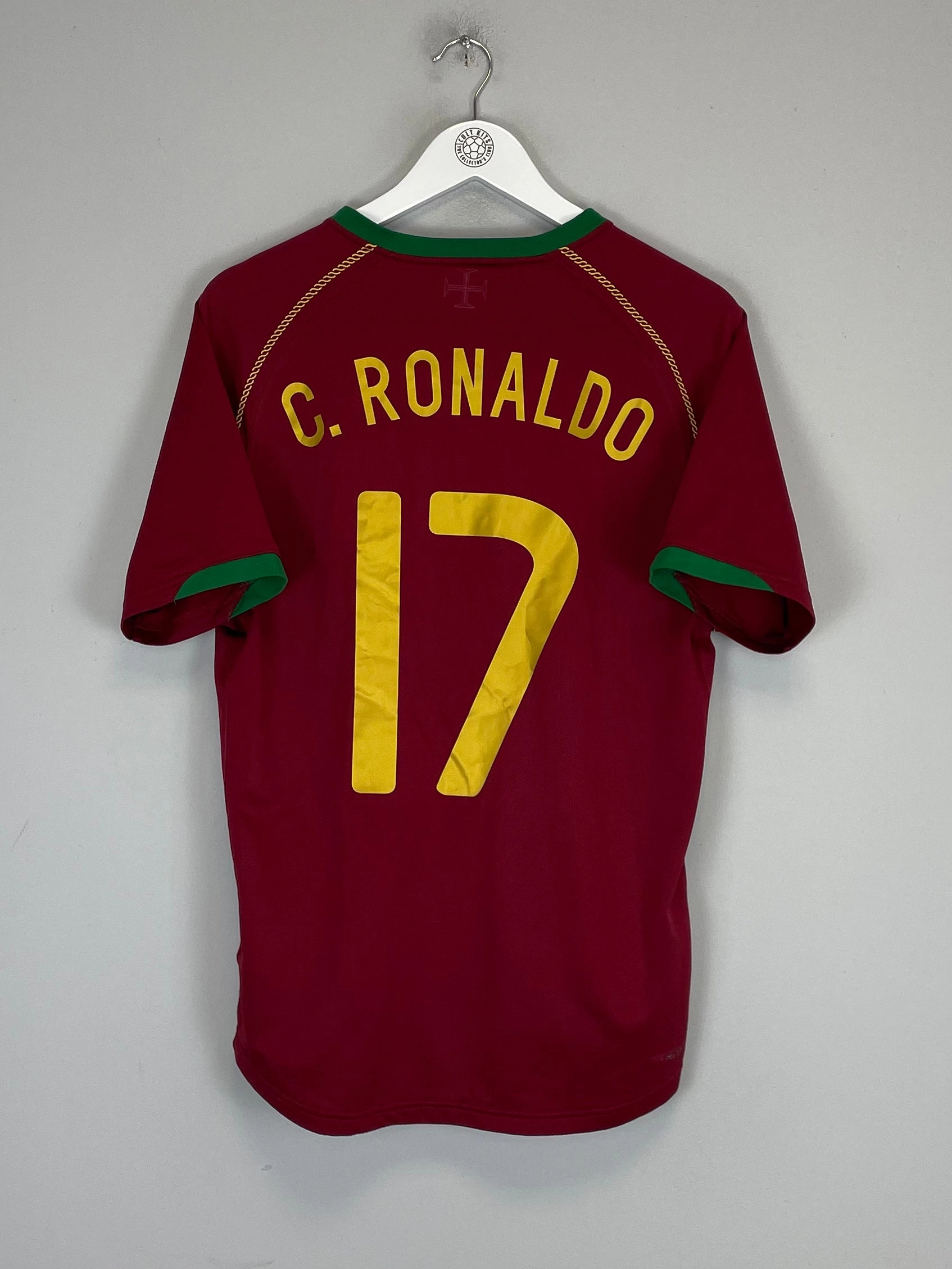 2006/08 PORTUGAL RONALDO #17 HOME SHIRT (M) NIKE Oversized Silhouette