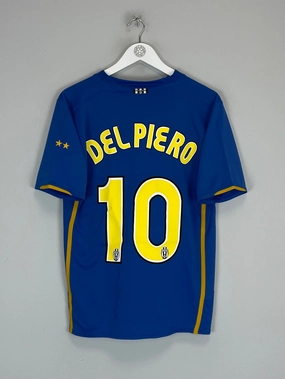 Contrast Binding Unisex Apparel 2007/08 JUVENTUS DEL PIERO #10 AWAY SHIRT (M) NIKE