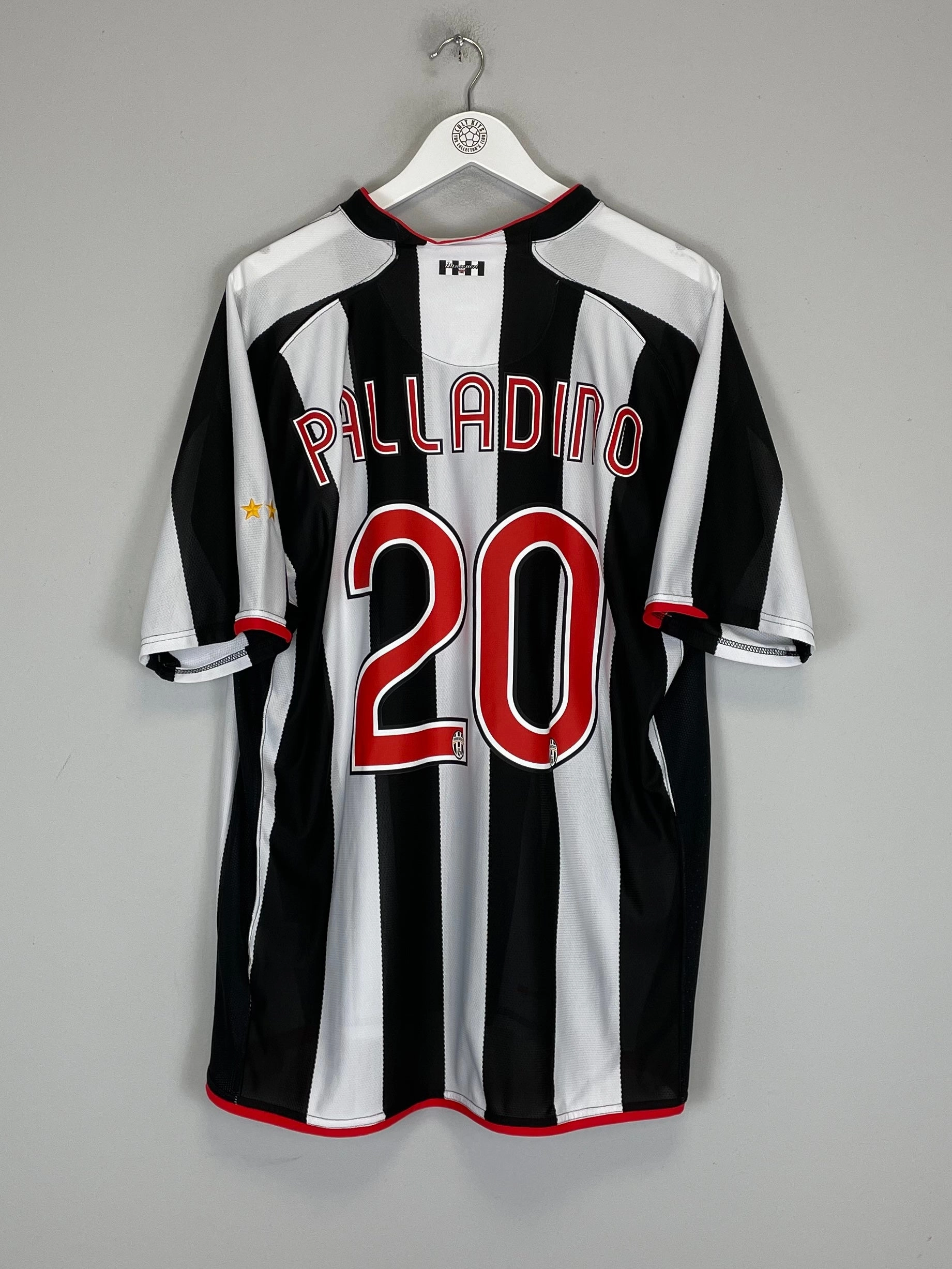 2007/08 JUVENTUS PALLADINO #20 HOME SHIRT (XXL) NIKE Action Wear Contoured Silicone Grippers