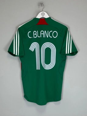 Low Impact Dye Process Sleek Look 2007/08 MEXICO C.BLANCO #10 HOME SHIRT (S) ADIDAS