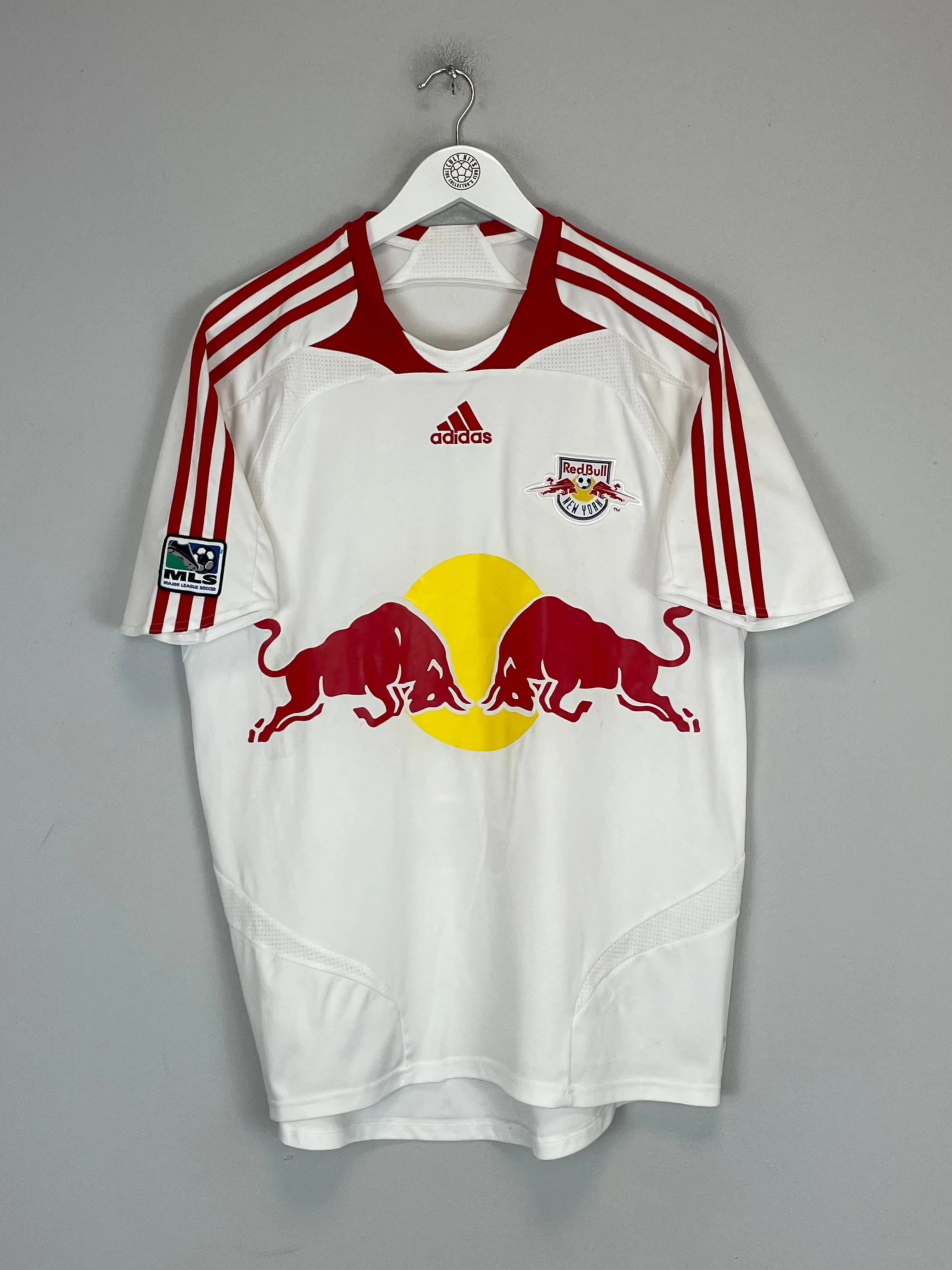 2007/08 RED BULL SALZBURG HOME SHIRT (M) ADIDAS Abrasion Resistant Finish