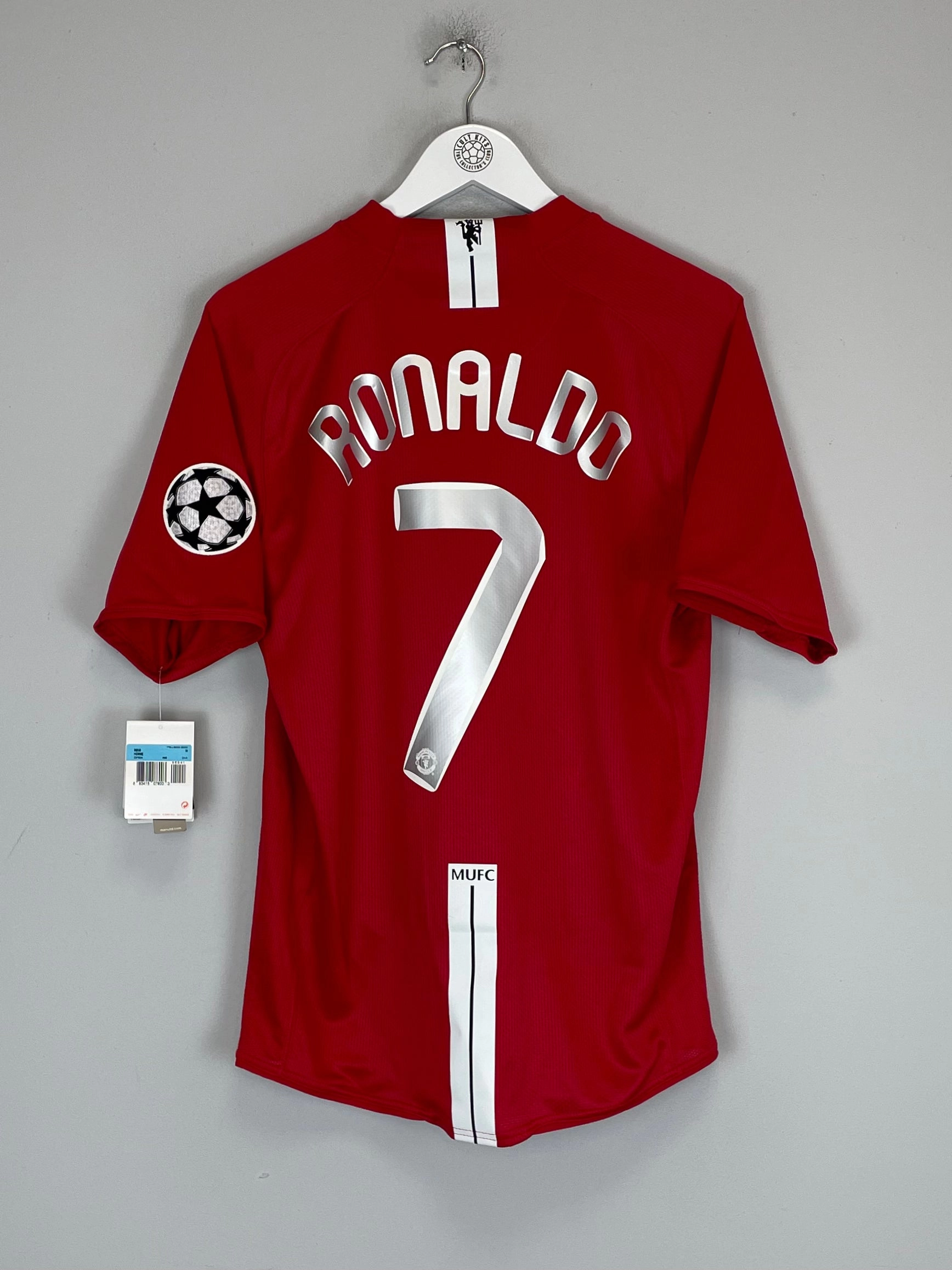2007/09 MANCHESTER UNITED RONALDO #7 *BNWT* C/L FINAL HOME SHIRT (M) NIKE Stylish performance Heat Transfer Graphics
