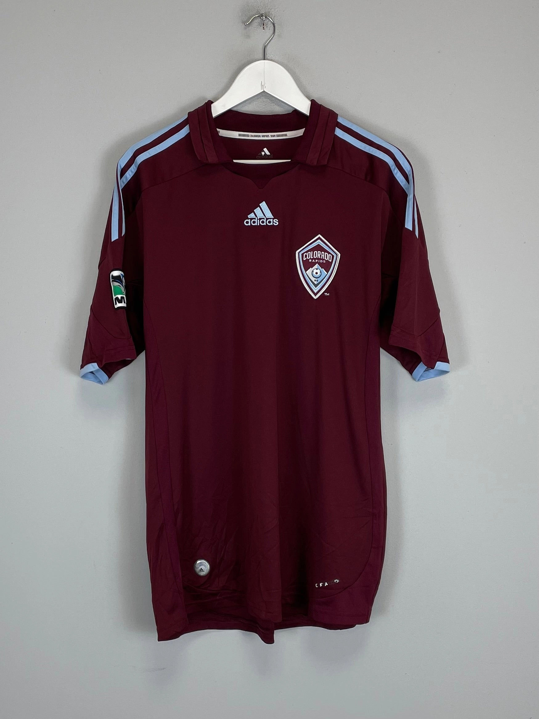 Breathable Underarm Gussets Sweat Control 2008/09 COLORADO RAPIDS HOME SHIRT (L) ADIDAS