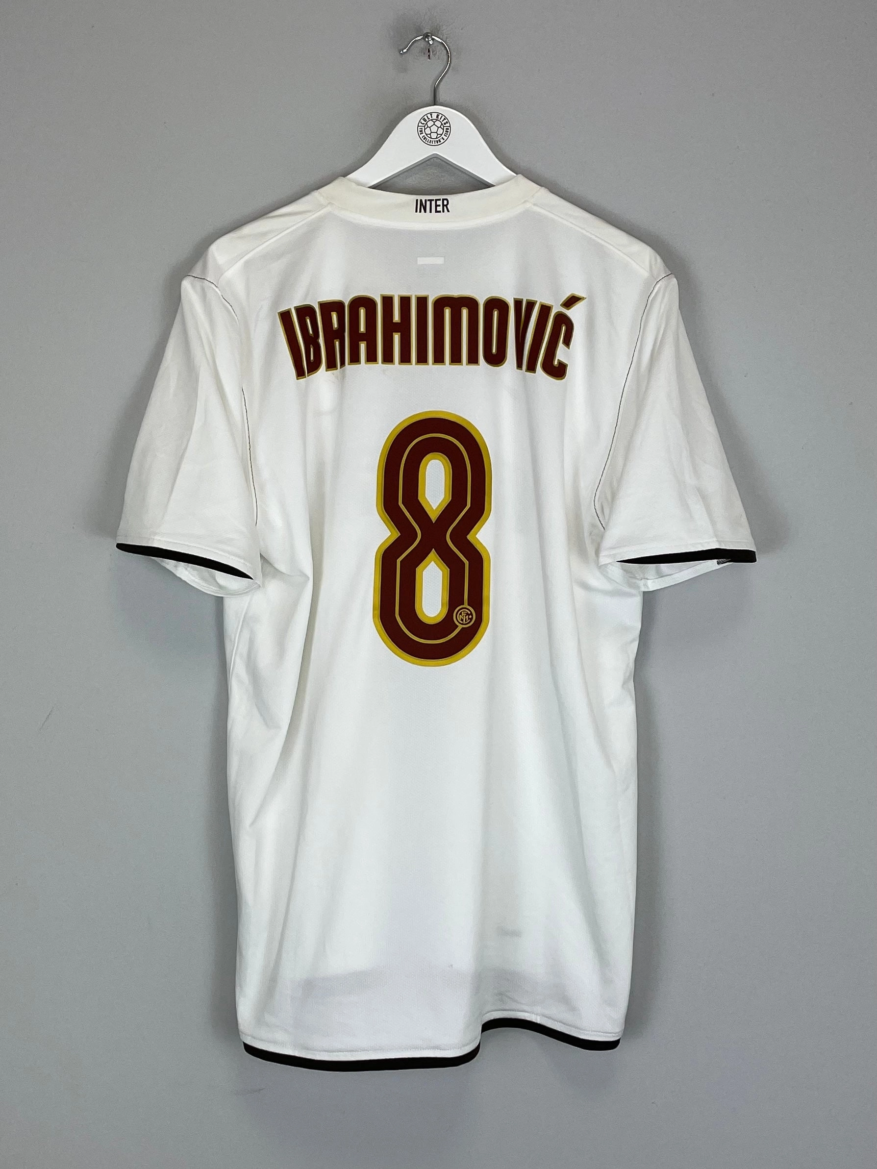 2008/09 INTER MILAN IBRAHIMOVIC #8 AWAY SHIRT (XL) NIKE Anti Pilling Process Gym Wear