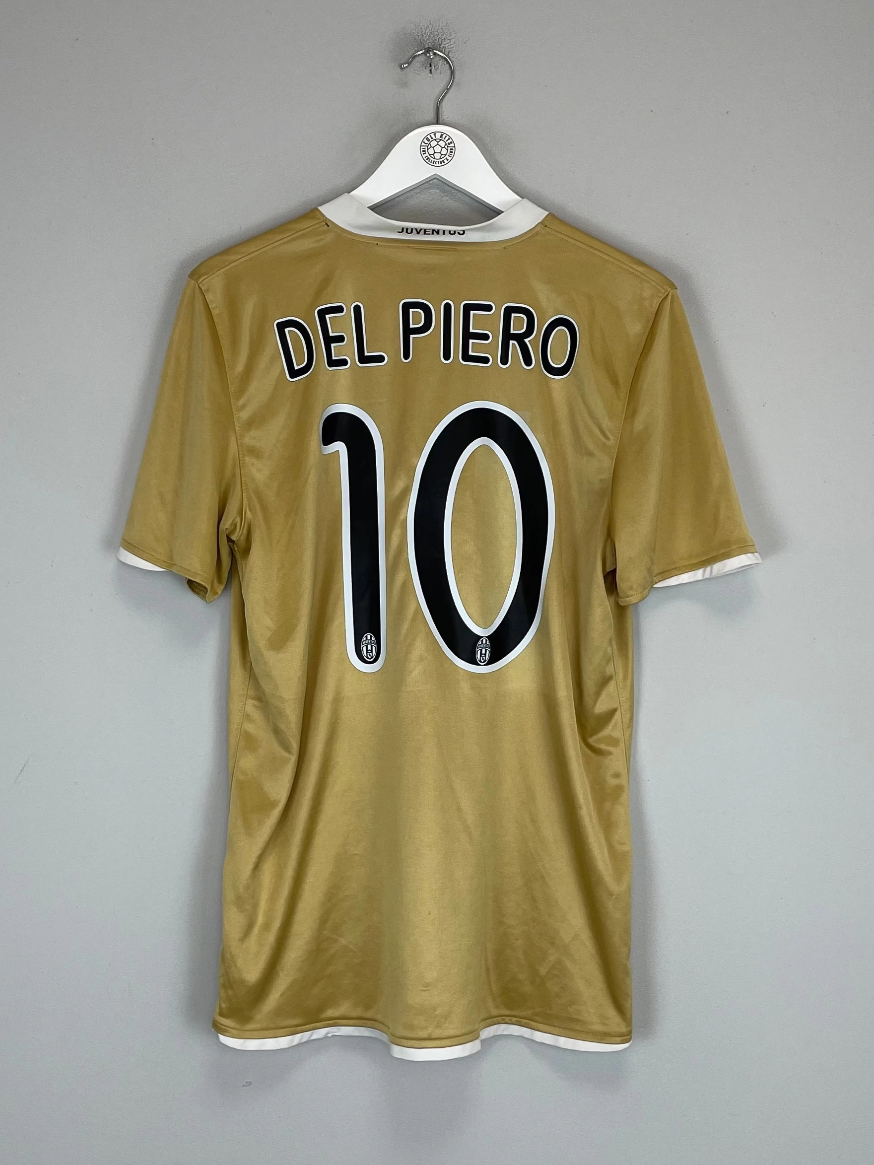 2008/09 JUVENTUS DEL PIERO #10 AWAY SHIRT (L) NIKE Anti Pilling Finish Thermal Barrier Interlock