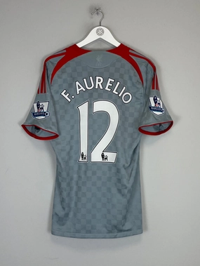 2008/09 LIVERPOOL F.AURELIO #12 AWAY SHIRT (M) ADIDAS Colorfast Dye Methods