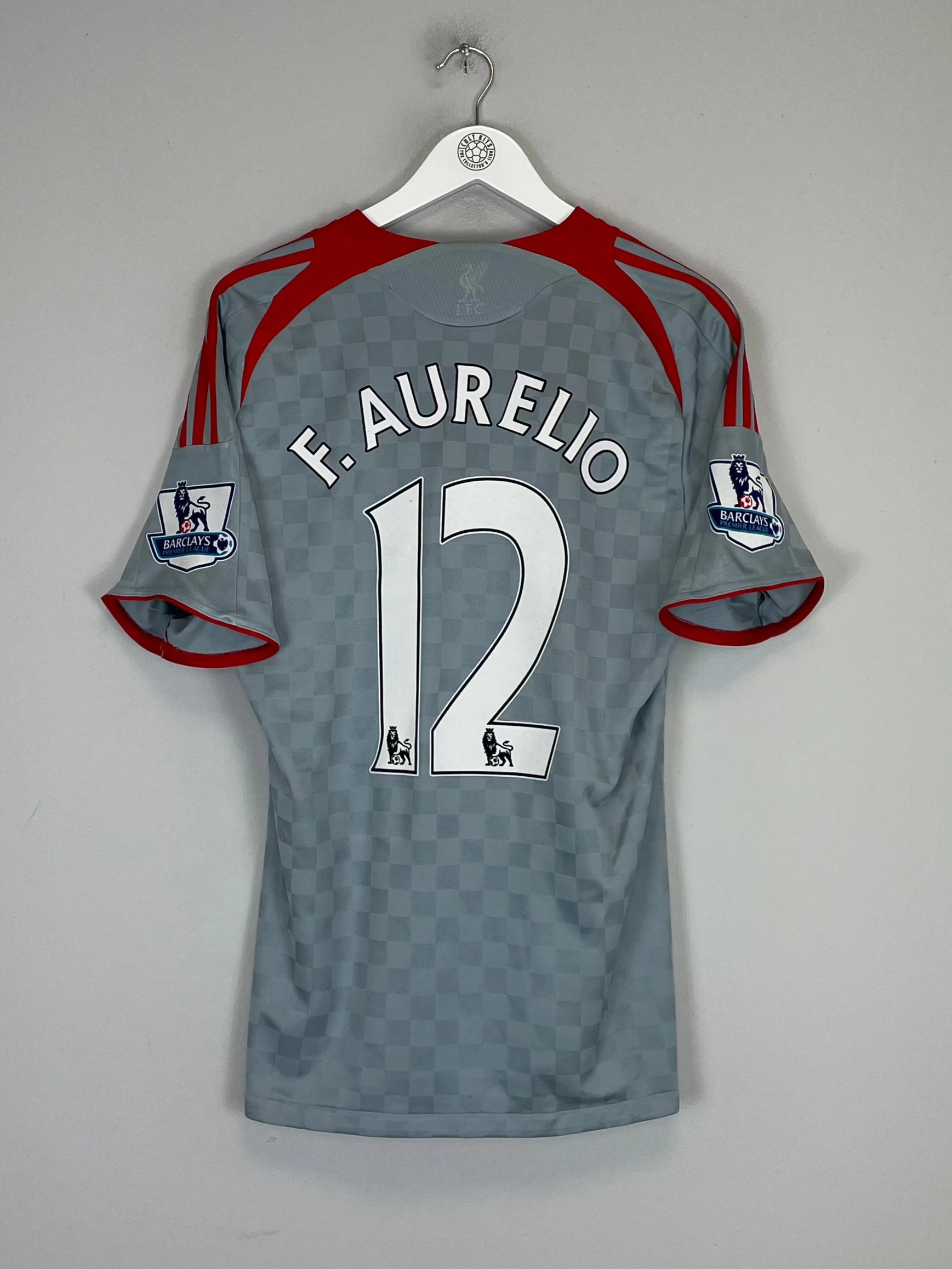 2008/09 LIVERPOOL F.AURELIO #12 AWAY SHIRT (M) ADIDAS Colorfast Dye Methods