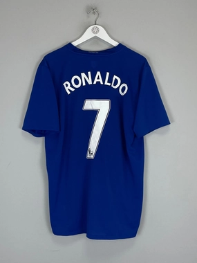 Pre Shrunk Fabric 2008/09 MANCHESTER UNITED RONALDO #7 AWAY SHIRT (XL) NIKE