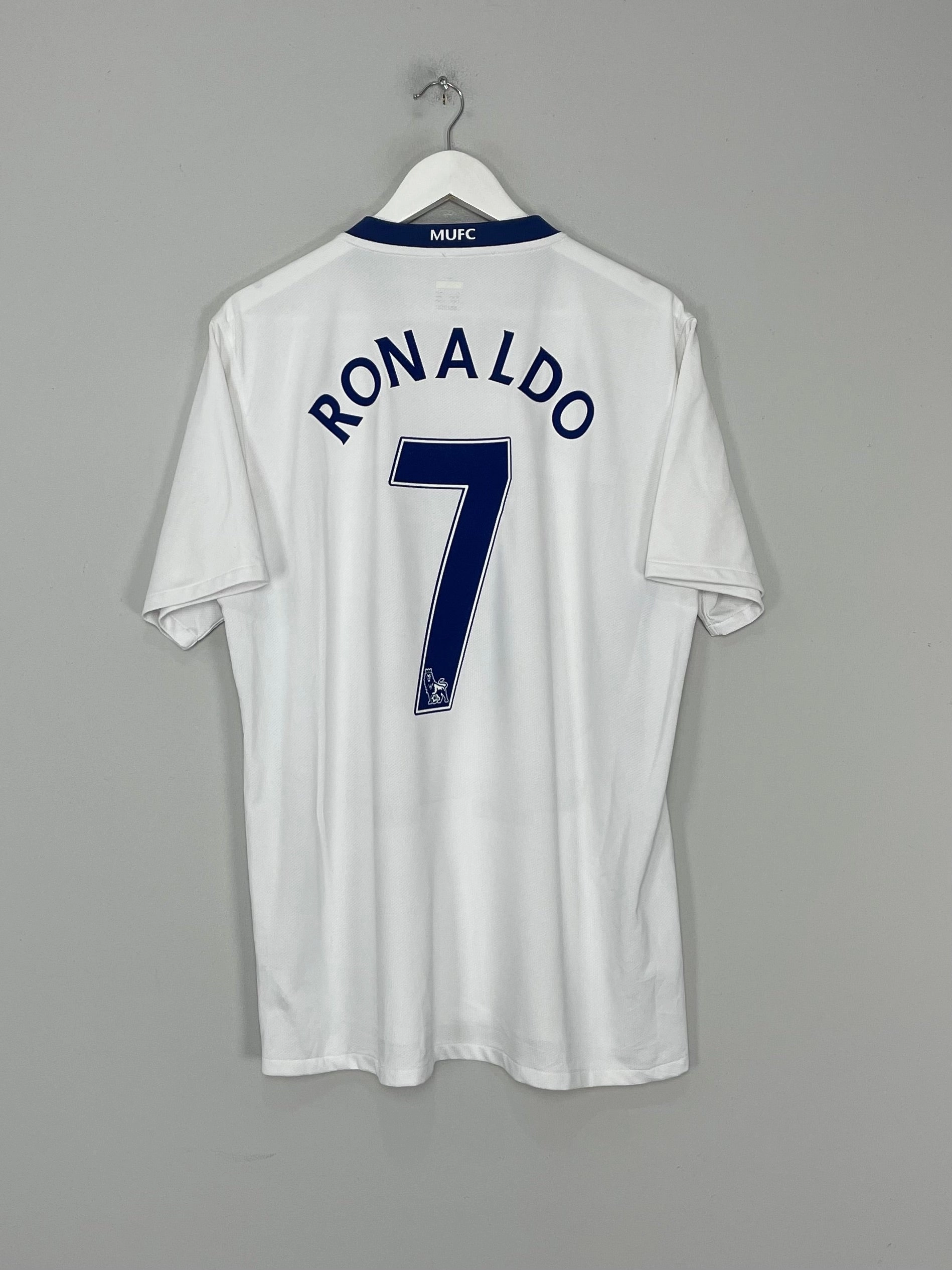 2008/09 MANCHESTER UNITED RONALDO #7 AWAY SHIRT (XL) NIKE Moisture Transfer