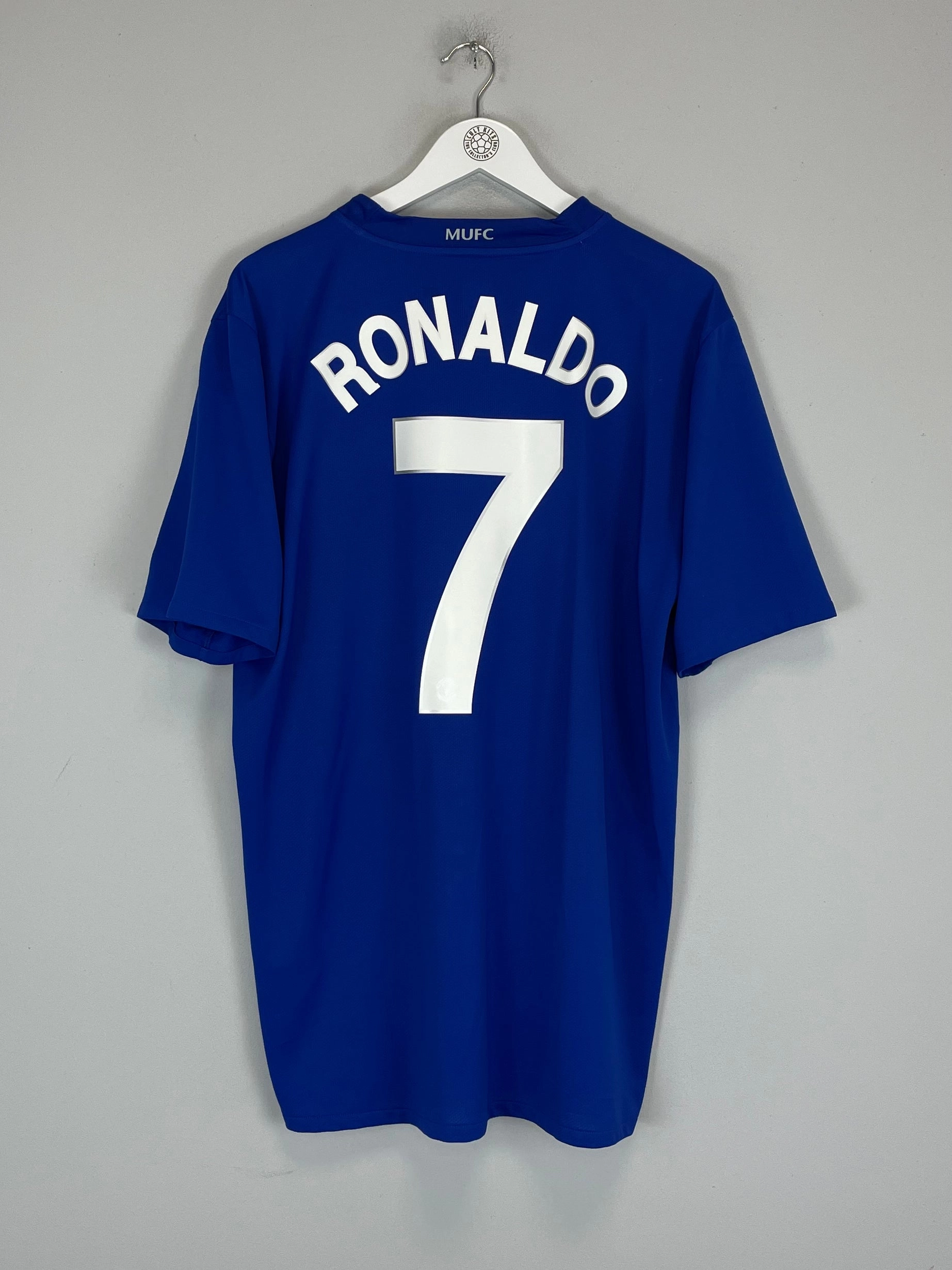 2008/09 MANCHESTER UNITED RONALDO #7 THIRD SHIRT (XL) NIKE Lightweight Thermal Fabric Rolling Storage Pocket