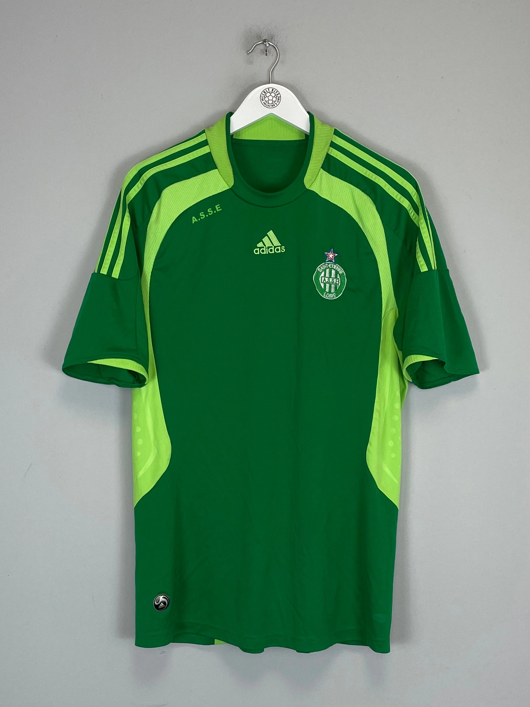 2008/09 ST ETIENNE HOME SHIRT (L) ADIDAS Anti Static Finish