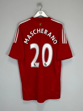 2008/10 LIVERPOOL MASCHERANO #20 HOME SHIRT (XL) ADIDAS All Sport Fit Frictionless Inner Layer