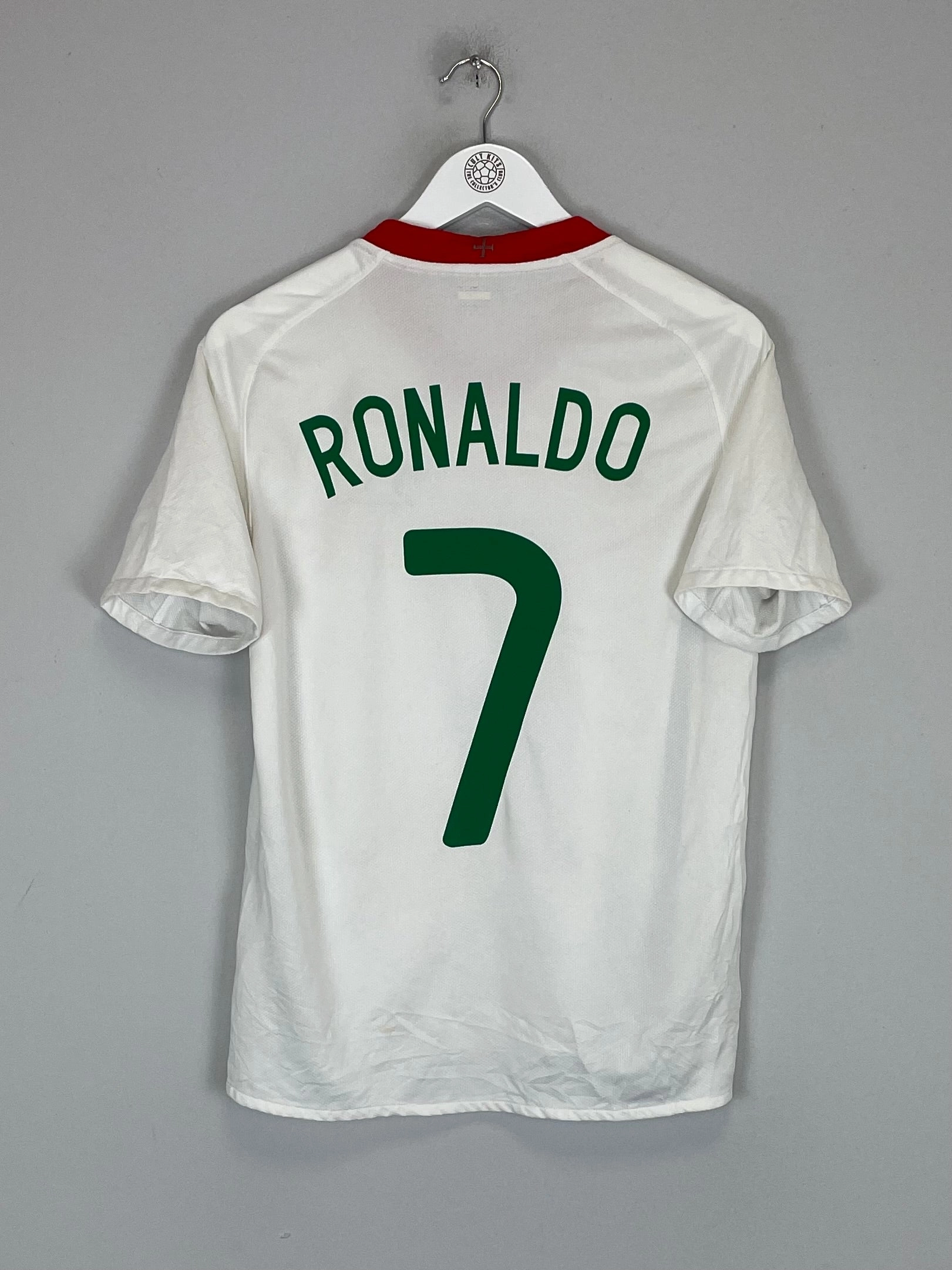 2008/10 PORTUGAL RONALDO #7 AWAY SHIRT (S) NIKE Non Chafing Edges Core Movement